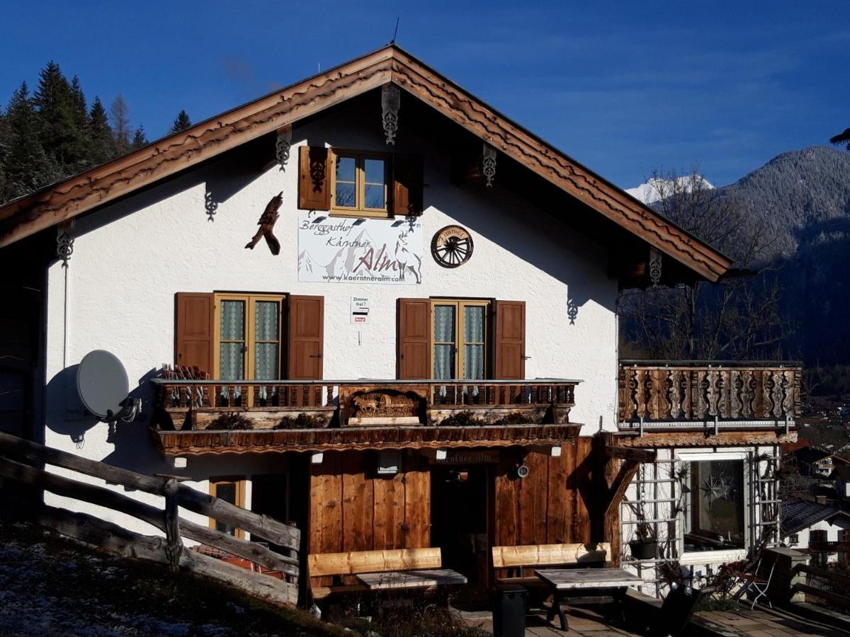 Отель Berggasthof Karntner Alm Миттенвальд Экстерьер фото